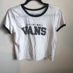 vans shirt crop top